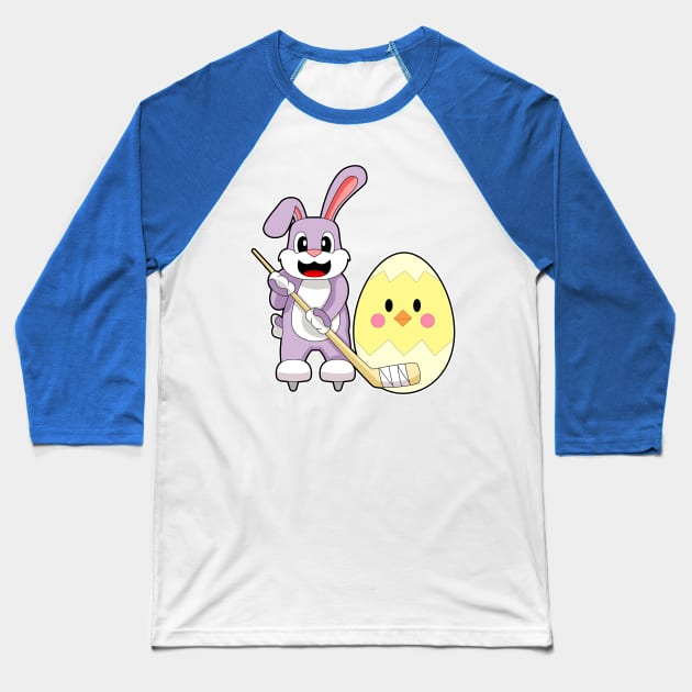 Rabbit Easter Easter egg Ice hockey Baseball T-Shirt by Markus Schnabel